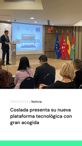 Coslada presenta su nueva plataforma tecnologica con gran acogida