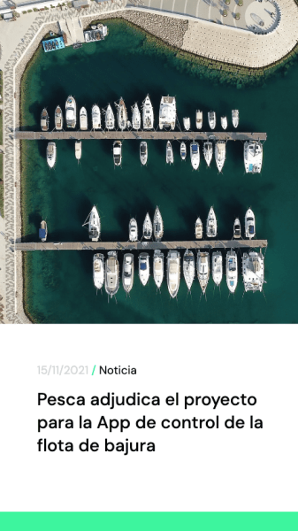 Pesca adjudica el proyecto para la app de control de la flota de bajura